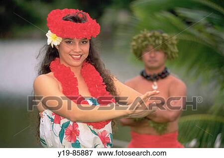 Stock Photo - Hula dancers. Hawaii. USA. Fotosearch