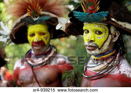 Huli people at the Sing-sing tribal gathering, Paiakona, Mount Hagen, Western Highlands Province, Papua New Guinea View Large Photo Image Stock Photography - Huli people at the Sing-sing tribal gathering, Paiakona, Mount Hagen, Western Highlands Province, Papua New Guinea. Fotosearch