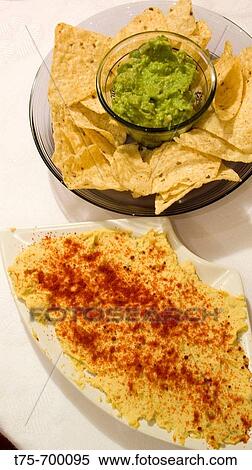 Hummus and guacamole View Large Photo Image Stock Photography - Hummus and guacamole. Fotosearch