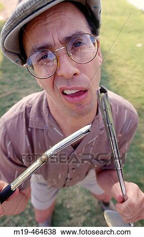 humorous golfer with a broken club View Large Photo Image Stock Photo - humorous golfer with a broken club. Fotosearch