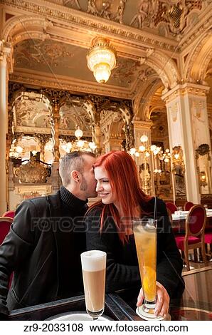 Hungagian couple n in opulent New York Cafe, a 19th century coffee house frequented by writers, Budapest, Hungary, Europe. View Large Photo Image Stock Photo - Hungagian couple n in opulent New York Cafe, a 19th century coffee house frequented by writers, Budapest, Hungary, Europe.. Fotosearch
