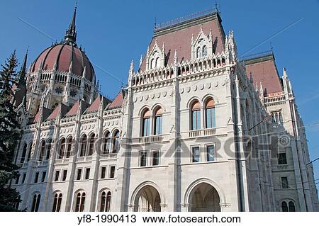 Hungarian Parliament Building in Budapest in the banks of Danube river, Hungary. View Large Photo Image Stock Image - Hungarian Parliament Building in Budapest in the banks of Danube river, Hungary.. Fotosearch