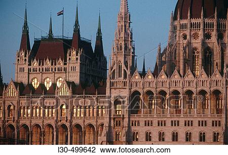 Hungarian Parliament Building, Budapest. Hungary View Large Photo Image Stock Image - Hungarian Parliament Building, Budapest. Hungary. Fotosearch