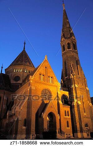 Hungary, Budapest, Capuchin Church, View Large Photo Image Stock Photo - Hungary, Budapest, Capuchin Church,. Fotosearch