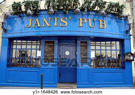Stock Photograph - Hungary, Budapest Pest, Janis? Pub on Karolyi Mihaly utca. Fotosearch