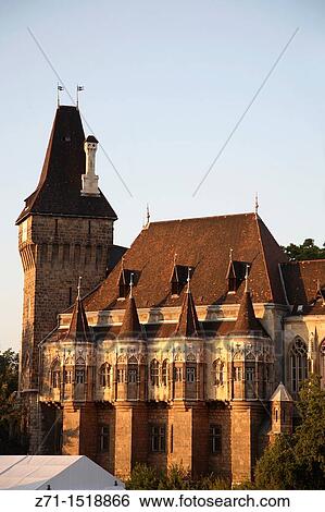 Hungary, Budapest, Vajdahunyad Castle View Large Photo Image Stock Photograph - Hungary, Budapest, Vajdahunyad Castle. Fotosearch