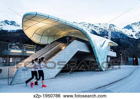 Hungerburgbahn, hybrid funicular railway, Loewenhaus station by Zaha Hadid, Innsbruck, Tyrol, Austria, Europe. View Large Photo Image Stock Photograph - Hungerburgbahn, hybrid funicular railway, Loewenhaus station by Zaha Hadid, Innsbruck, Tyrol, Austria, Europe.. Fotosearch