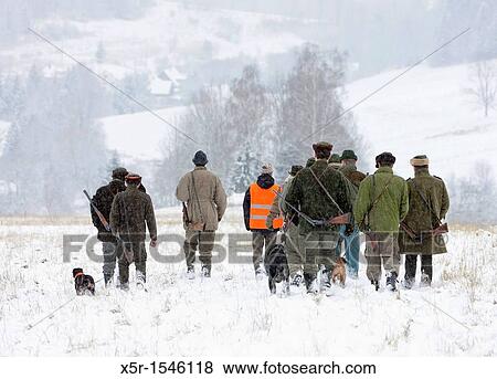 hunters at hunt View Large Photo Image Stock Photo - hunters at hunt. Fotosearch