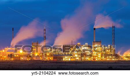 Picture - Huntsman Pigments Titanium dioxide manufacturing plant, Greatham works, Tees Road near Hartlepool, England, United Kingdom.. Fotosearch