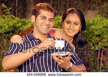 Husband and wife having tea. View Large Photo Image Stock Photo - Husband and wife having tea.. Fotosearch