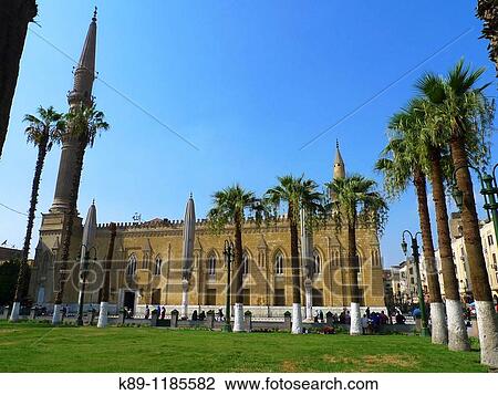 Stock Image - Hussein mosque, Islamic Quarter, Cairo, Egypt. Fotosearch
