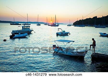 Hvar town, Island of Hvar, Dalmatian coast, Dalmatia, Croatia View Large Photo Image Stock Photo - Hvar town, Island of Hvar, Dalmatian coast, Dalmatia, Croatia. Fotosearch