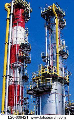 Hydrocracker. Repsol-YPF oil refinery. Tarragona province. Spain View Large Photo Image Stock Image - Hydrocracker. Repsol-YPF oil refinery. Tarragona province. Spain. Fotosearch