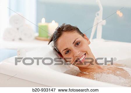 Stock Photo - Hydromassage bathtub, Spa-relais. Fotosearch