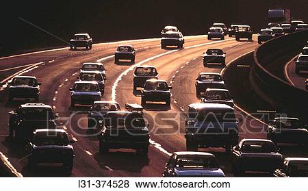 Stock Photo - I-85 around Atlanta. USA.. Fotosearch