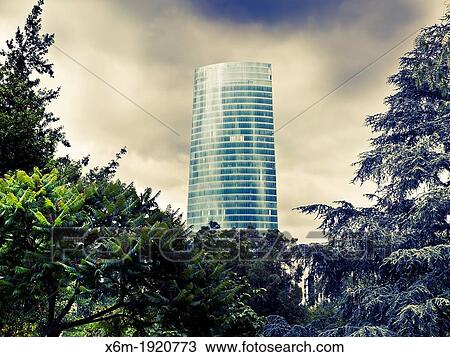 Stock Image - Iberdrola Tower architect: Cesar Pelli Bilbao, Biscay Basque Country, Spain. Fotosearch
