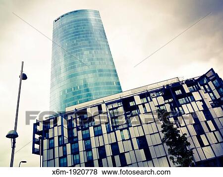 Stock Photo - Iberdrola Tower architect: Cesar Pelli Bilbao, Biscay Basque Country, Spain. Fotosearch