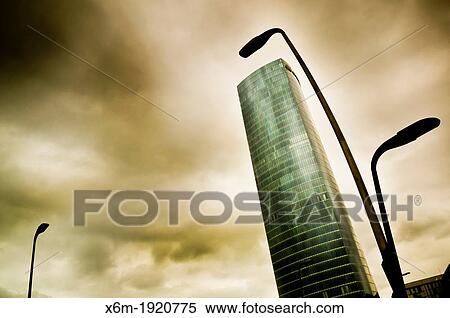 Stock Photography - Iberdrola Tower architect: Cesar Pelli Bilbao, Biscay Basque Country, Spain. Fotosearch