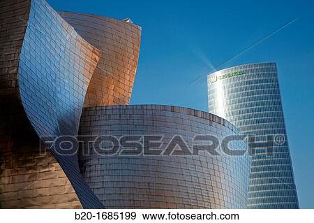 Iberdrola Tower, Guggenheim Museum, Bilbao, Bizkaia, Basque Country, Spain View Large Photo Image Stock Photo - Iberdrola Tower, Guggenheim Museum, Bilbao, Bizkaia, Basque Country, Spain. Fotosearch
