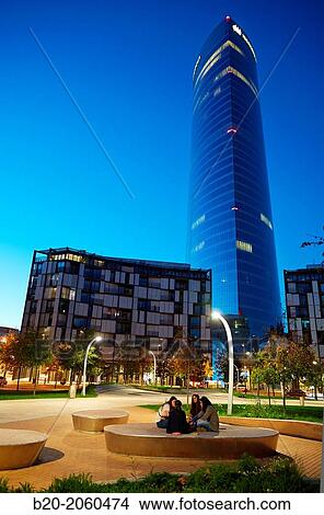 Iberdrola Tower, Plaza Euskadi, Bilbao, Bizkaia, Basque Country, Spain View Large Photo Image Picture - Iberdrola Tower, Plaza Euskadi, Bilbao, Bizkaia, Basque Country, Spain. Fotosearch