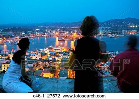 Ibiza City. Ibiza. Balearic Islands. Spain. View Large Photo Image Stock Image - Ibiza City. Ibiza. Balearic Islands. Spain.. Fotosearch