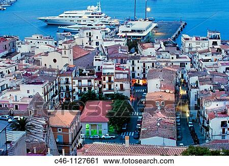Stock Image - Ibiza City. Ibiza. Balearic Islands. Spain.. Fotosearch