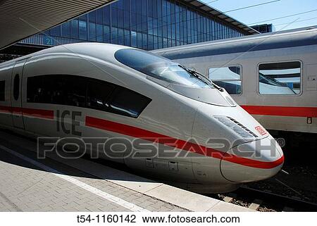ICE 3 in the Munich Hauptbahnhof View Large Photo Image Stock Image - ICE 3 in the Munich Hauptbahnhof. Fotosearch