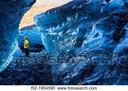 Ice Cave, Skaftafell National Park, Southern Iceland, Iceland, Europe. View Large Photo Image Stock Image - Ice Cave, Skaftafell National Park, Southern Iceland, Iceland, Europe.. Fotosearch