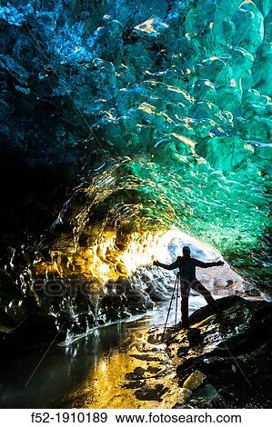 Ice cave, Skaftafell National Park, Southern Iceland, Iceland, Europe View Large Photo Image Stock Photo - Ice cave, Skaftafell National Park, Southern Iceland, Iceland, Europe. Fotosearch