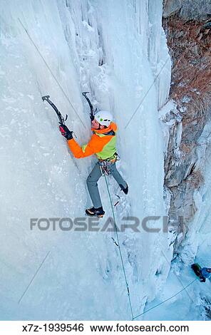 Ice climbing a route called Chrome Moly which is rated WI-4 and located at the Mother Lode Area in the Snake River Canyon near the city of Twin Falls in southern Idaho View Large Photo Image Stock Photograph - Ice climbing a route called Chrome Moly which is rated WI-4 and located at the Mother Lode Area in the Snake River Canyon near the city of Twin Falls in southern Idaho. Fotosearch