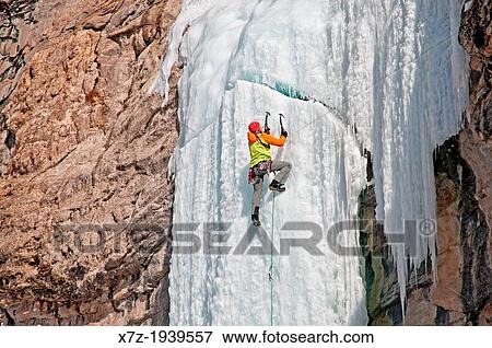 Ice climbing a route called The Boy Scout which is rated WI, 4-5 and located in Lamoille Canyon in The Ruby Mountains in northeastern Nevada View Large Photo Image Stock Photo - Ice climbing a route called The Boy Scout which is rated WI, 4-5 and located in Lamoille Canyon in The Ruby Mountains in northeastern Nevada. Fotosearch
