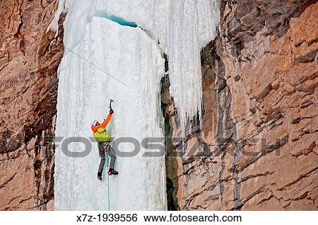 Ice climbing a route called The Boy Scout which is rated WI, 4-5 and located in Lamoille Canyon in The Ruby Mountains in northeastern Nevada View Large Photo Image Stock Photograph - Ice climbing a route called The Boy Scout which is rated WI, 4-5 and located in Lamoille Canyon in The Ruby Mountains in northeastern Nevada. Fotosearch
