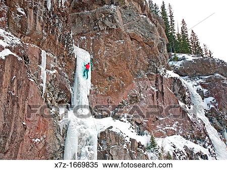 Ice climbing a route called The Scepter which is rated WI-5 and located at the Mummy Cooler Area in Hyalite Canyon near the city of Bozeman in southern Montana View Large Photo Image Stock Photography - Ice climbing a route called The Scepter which is rated WI-5 and located at the Mummy Cooler Area in Hyalite Canyon near the city of Bozeman in southern Montana. Fotosearch