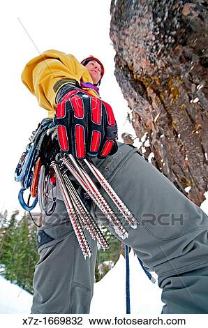 Ice climbing a route called The Elevator Shaft which is rated WI-4 and located at the Unnamed Wall in Hyalite Canyon near the city of Bozeman in southern Montana View Large Photo Image Stock Image - Ice climbing a route called The Elevator Shaft which is rated WI-4 and located at the Unnamed Wall in Hyalite Canyon near the city of Bozeman in southern Montana. Fotosearch