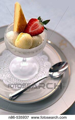 Ice cream dessert View Large Photo Image Stock Photo - Ice cream dessert. Fotosearch