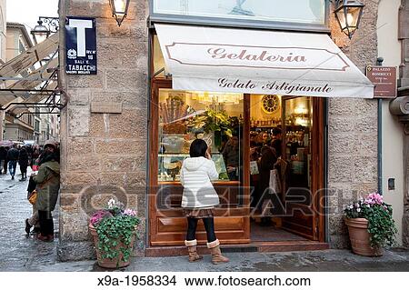 Ice Cream Shop - Gelateria in Piazza della Signoria Square, Florence, Italy. View Large Photo Image Picture - Ice Cream Shop - Gelateria in Piazza della Signoria Square, Florence, Italy.. Fotosearch