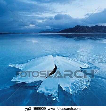 Ice formation of frozen coast of Ytterpollen, Lofoten Islands, Norway View Large Photo Image Stock Photo - Ice formation of frozen coast of Ytterpollen, Lofoten Islands, Norway. Fotosearch