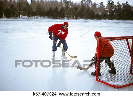 Ice hockey View Large Photo Image Picture - Ice hockey. Fotosearch