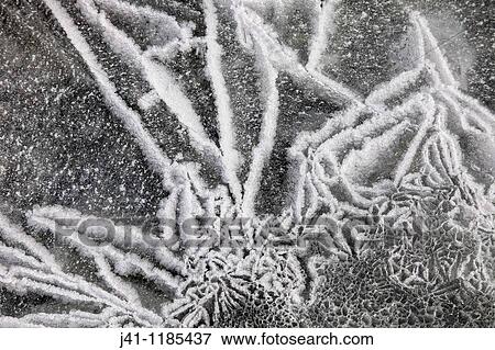 Ice patterns on frozen surface of Mueller glacial lake, Aoraki / Mt Cook National Park, New Zealand. View Large Photo Image Stock Photo - Ice patterns on frozen surface of Mueller glacial lake, Aoraki / Mt Cook National Park, New Zealand.. Fotosearch