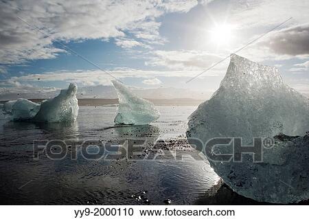 Icebergs at Jokulsarlon - Southeast Iceland. View Large Photo Image Stock Image - Icebergs at Jokulsarlon - Southeast Iceland.. Fotosearch