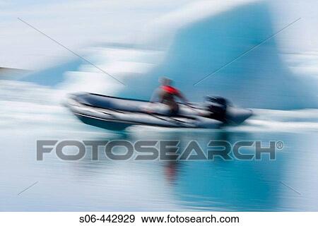 Stock Photo - Icebergs at JokulsBrl? n lagoon, Breidamerkurjokull glacier. Southern Iceland. Fotosearch