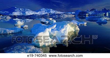 Icebergs, Greenland View Large Photo Image Stock Photography - Icebergs, Greenland. Fotosearch