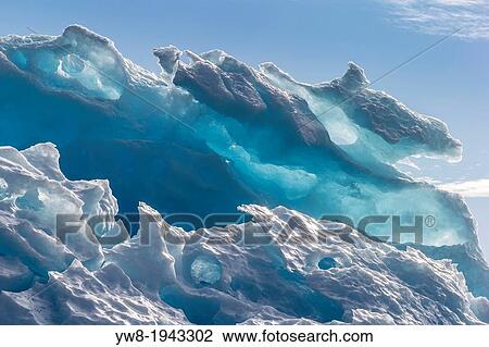 Stock Image - Icebergs, Scoresbysund, Greenland.. Fotosearch