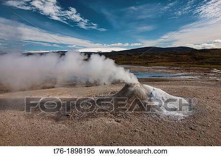 Iceland, Geothermal steam vents at Hveravellir Nature Reserve on Kjolur Highland route View Large Photo Image Stock Photography - Iceland, Geothermal steam vents at Hveravellir Nature Reserve on Kjolur Highland route. Fotosearch