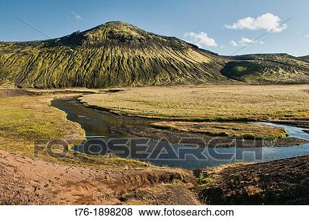 Iceland, Laugavegur, Rhyolite, Landmannalaugar, Scenic landscape View Large Photo Image Stock Photo - Iceland, Laugavegur, Rhyolite, Landmannalaugar, Scenic landscape. Fotosearch