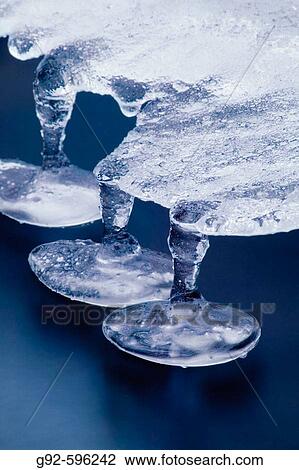 Icetaps in small creek, Sweden. View Large Photo Image Stock Image - Icetaps in small creek, Sweden.. Fotosearch