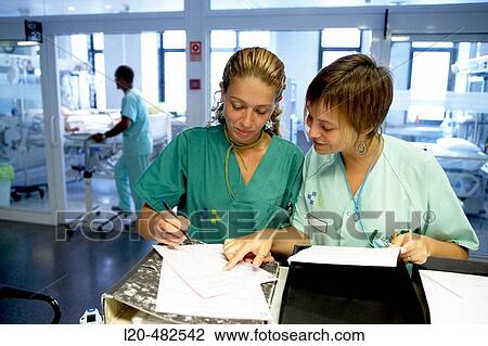 Stock Image - ICM, ICU (Intensive Care Unit). Hospital Universitario Gran Canaria Doctor Negrin, Las Palmas de Gran Canaria. Canary Islands, Spain. Fotosearch