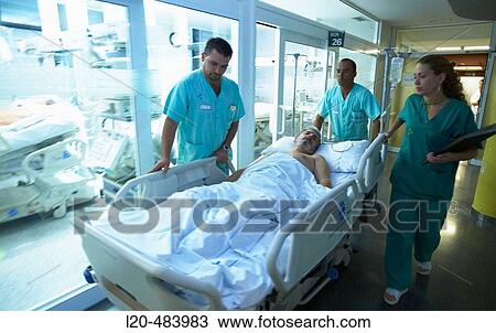 Stock Image - ICM, ICU (Intensive Care Unit). Hospital Universitario Gran Canaria Doctor Negrin, Las Palmas de Gran Canaria. Canary Islands, Spain. Fotosearch