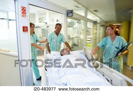 Stock Photo - ICM, ICU (Intensive Care Unit). Hospital Universitario Gran Canaria Doctor Negrin, Las Palmas de Gran Canaria. Canary Islands, Spain. Fotosearch