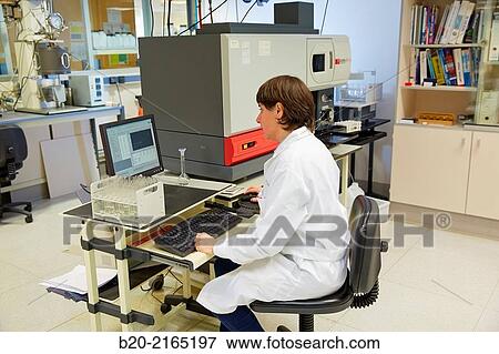 Stock Photo - ICP-OES. Inductively coupled plasma atomic emission spectroscopy (ICP-AES). Fotosearch